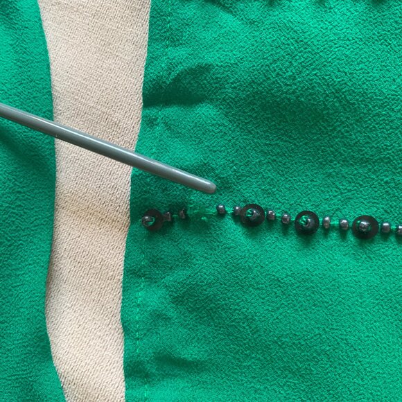 Anthropologie Carnation Lily Lily Rose Sleeveless Beaded Sheer Blouse Fairy Boho - Picture 12 of 13